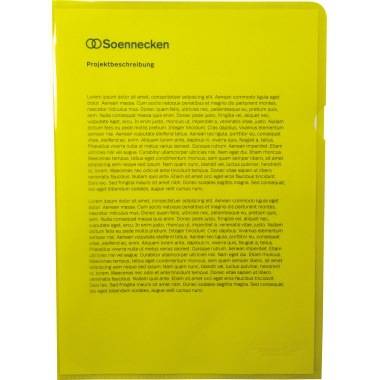 Soennecken Aktenhülle 1467 DIN A4 PP gelb 50 St./Pack.