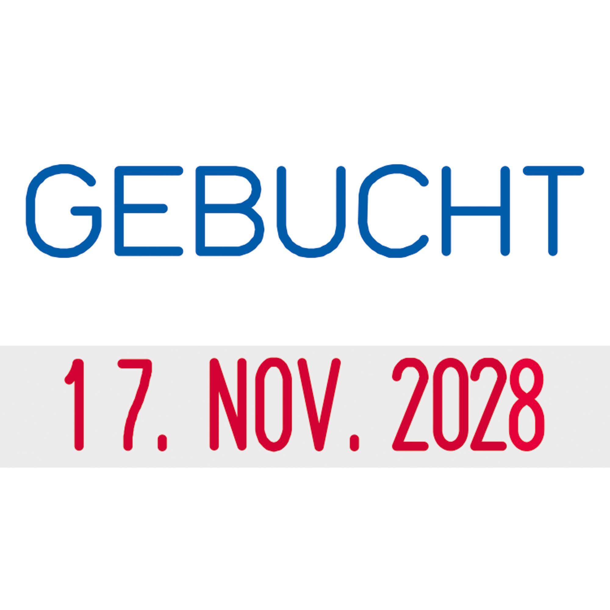 trodat Datumstempel Printy-Dater 76650 23x12mm GEBUCHT sw