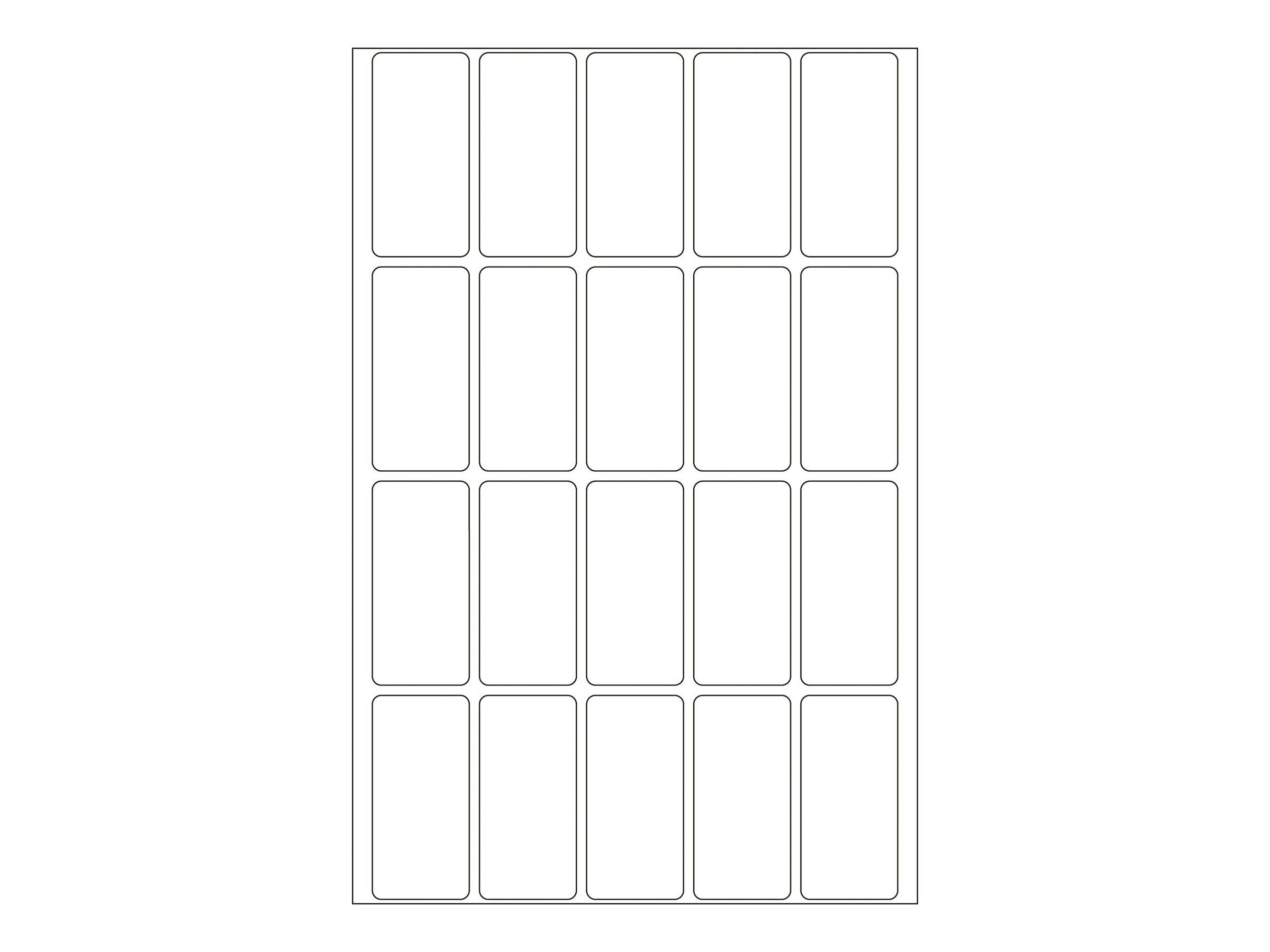 HERMA Papier - selbstklebend - weiß - 19 x 40 mm 640 Etikett(en) (32 Bogen x 20)