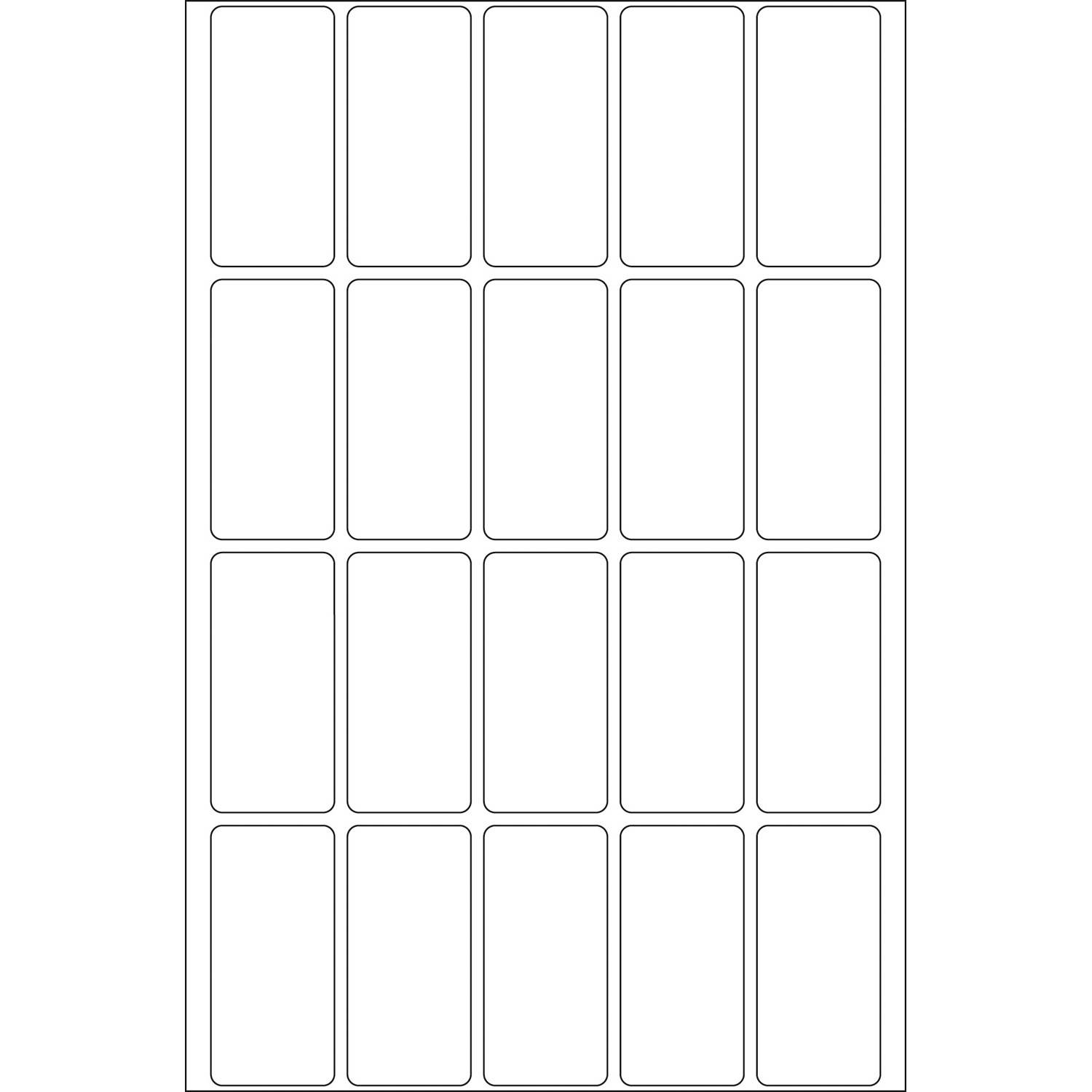 HERMA - Papier - selbstklebend - weiß - 19 x 40 mm 640 Etikett(en) (32 Bogen x 20)