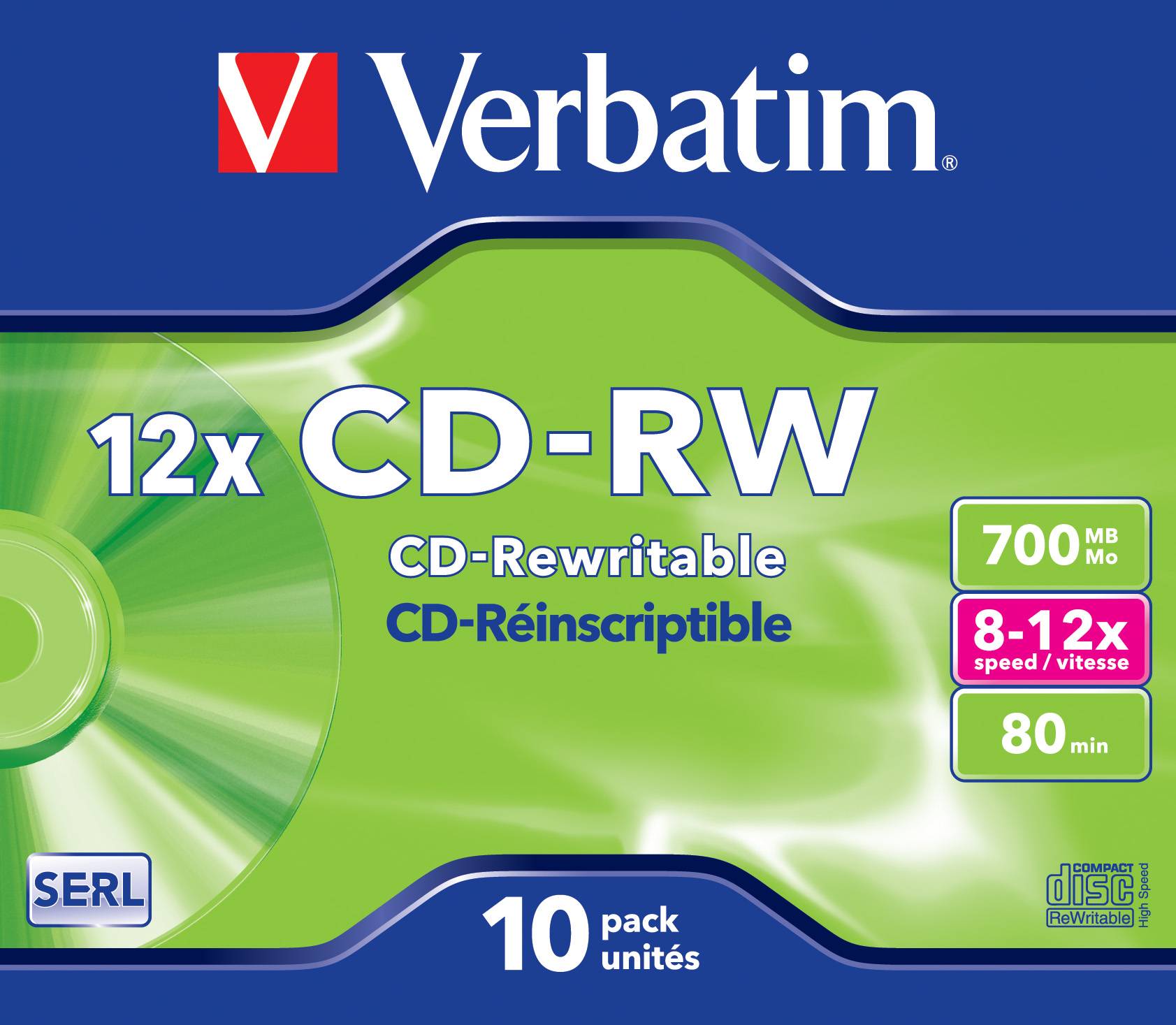 Verbatim DataLifePlus - 10 x CD-RW - 700 MB (80 Min)