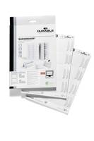 DURABLE - Weiß - 122 x 150 mm - 150 g/m² - 40 Karte(n) (20 Bogen x 2)