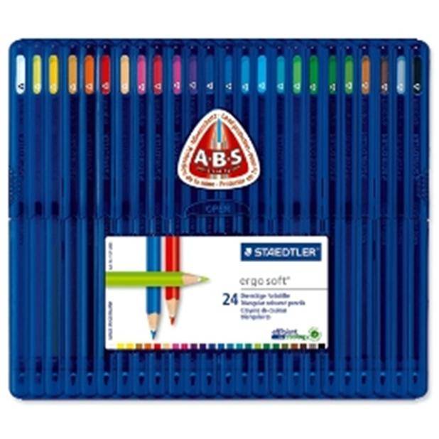 STAEDTLER ergosoft - Farbstift - verschiedene Farben (Packung mit 24)