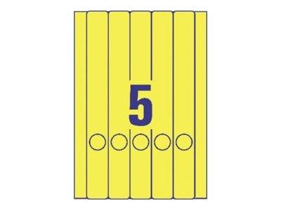 AVERY ZWECKFORM - Avery File Folder Labels - Gelb - 38 x 297 mm 100 Etikett(en) (20 Bogen x 5)