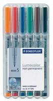 Staedtler 311 WP6, 6 Stück(e), Schwarz, Blau, Braun, Grün, Orange, Rot, Grau, Polypropylen (PP), 0,4 mm