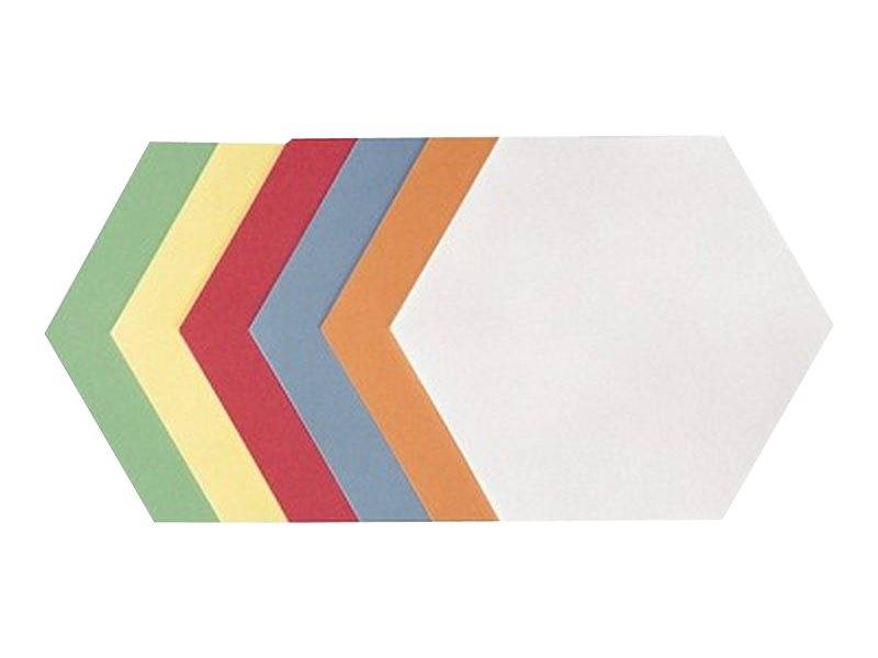 FRANKEN - Moderationskarte - Wabe - 19 x 16.5 cm - weiß, Gelb, Rot, grün, orange, Hellblau (Packung mit 500)