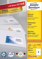 Avery Zweckform Universal - Papier - permanenter Klebstoff - weiß - A6 (105 x 148 mm)