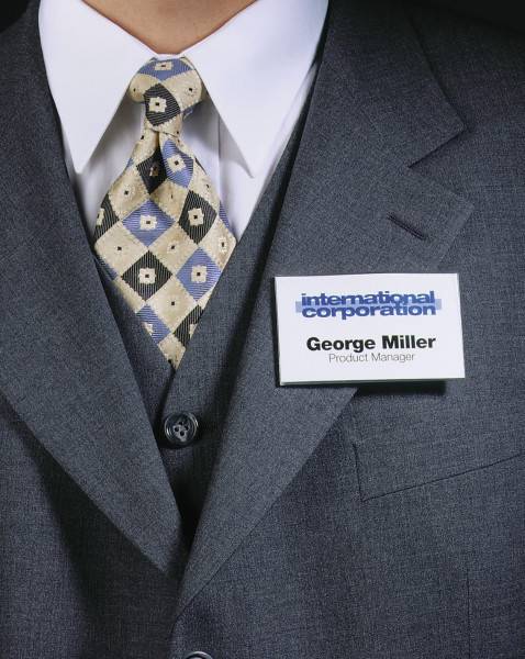 DURABLE - Namensschild - für 54 x 90 mm - Magnet - durchsichtig (Packung mit 25)