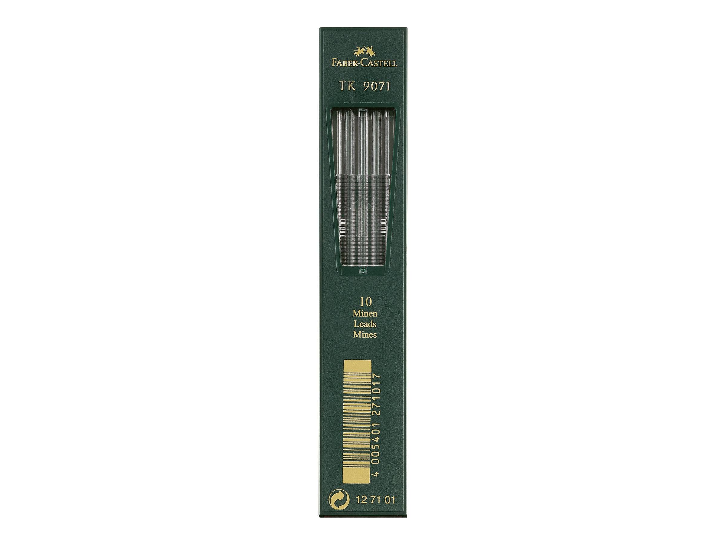 FABER-CASTELL TK 9071 - Bleistiftmine - 2B - Intense Black - 2 mm (Packung mit 10)