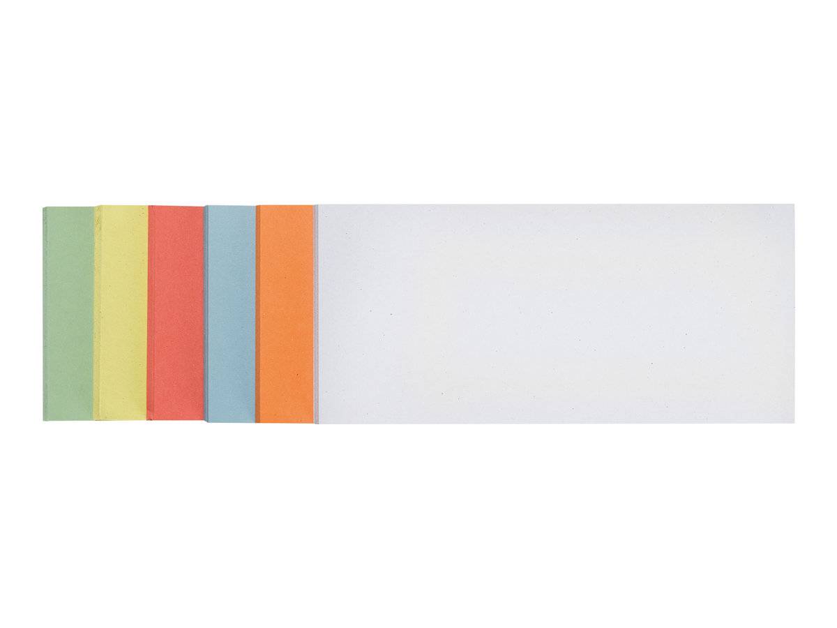 FRANKEN - Moderationskarte - rechteckig - 9.5 x 20.5 cm - weiß, Gelb, Rot, grün, orange, Hellblau (Packung mit 300)