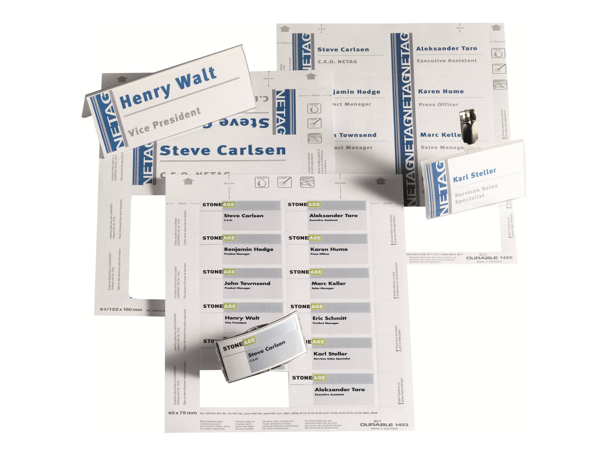 DURABLE - Weiß - 104 x 100 mm - 150 g/m² - 40