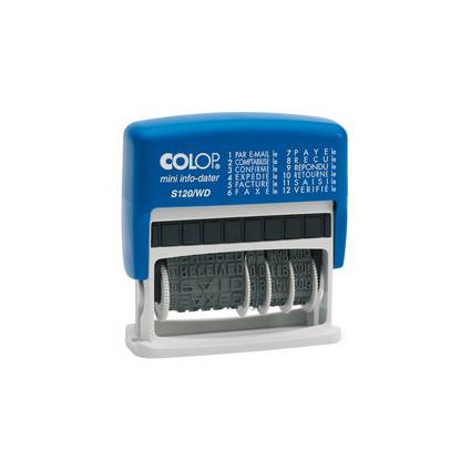 COLOP Ersatzstempelkissen E/12/2, blau/rot, Doppelpack