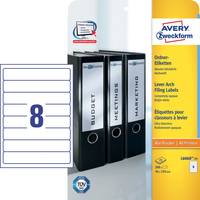 AVERY ZWECKFORM - Avery L6060 - Weiß - 34 x 192 mm 200 Stck. (25 Bogen x 8)