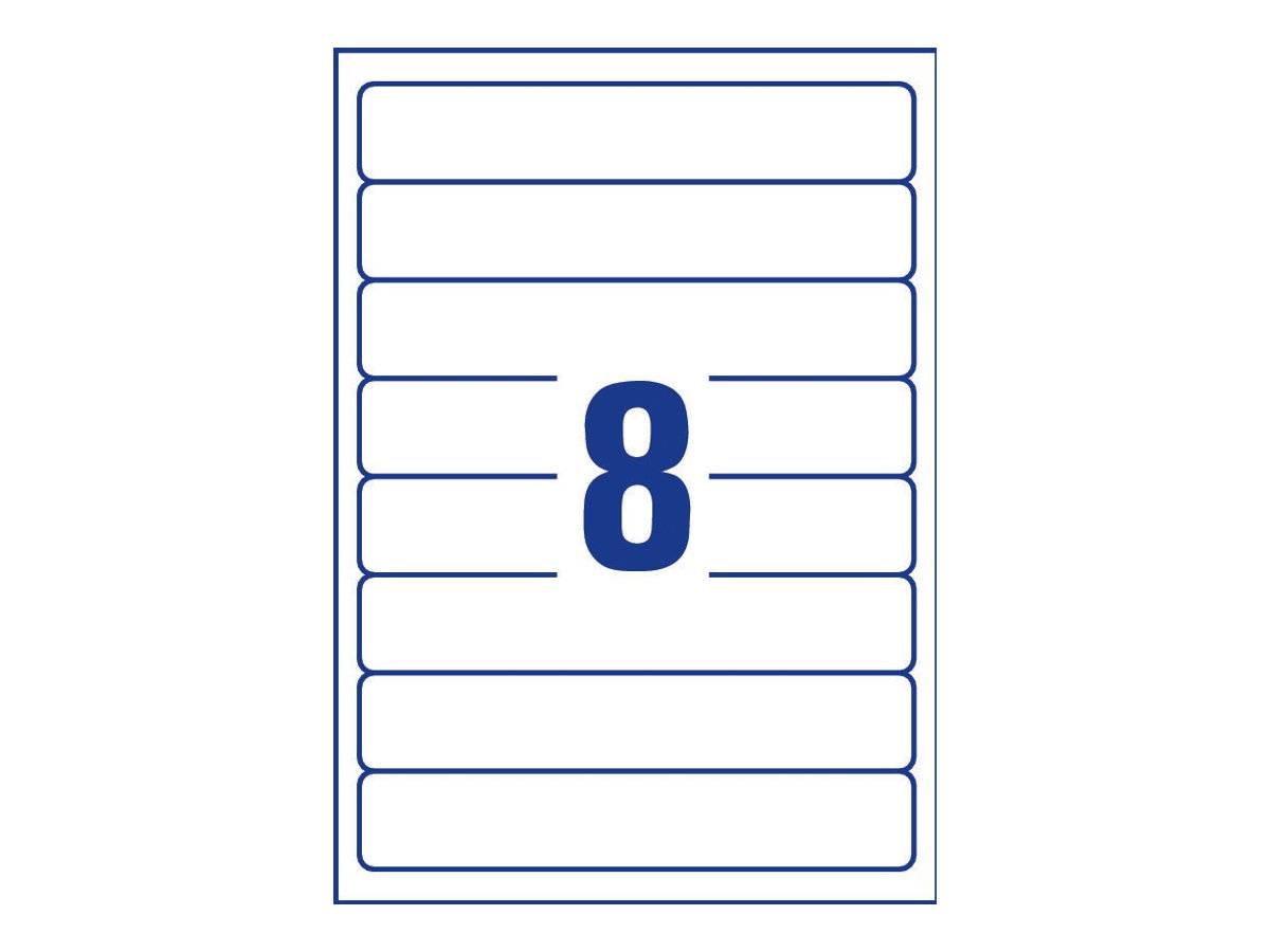 AVERY ZWECKFORM - Avery L6060 - Weiß - 34 x 192 mm 200 Stck. (25 Bogen x 8)