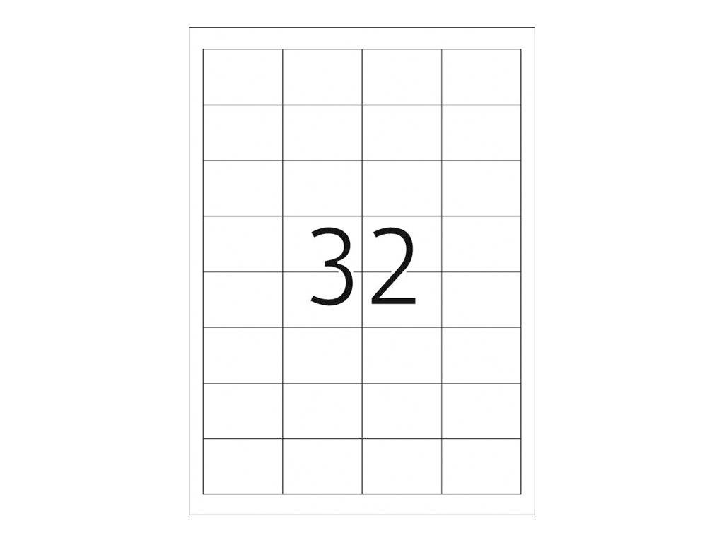 HERMA Premium - Papier - matt - permanent selbstklebend - weiß - 48.3 x 33.8 mm 800 Etikett(en) (25 Bogen x 32)