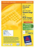 Avery Zweckform 3652 - Weiß - 42.3 x 70 mm 4200 Etikett(en) (21 Bogen x 200)