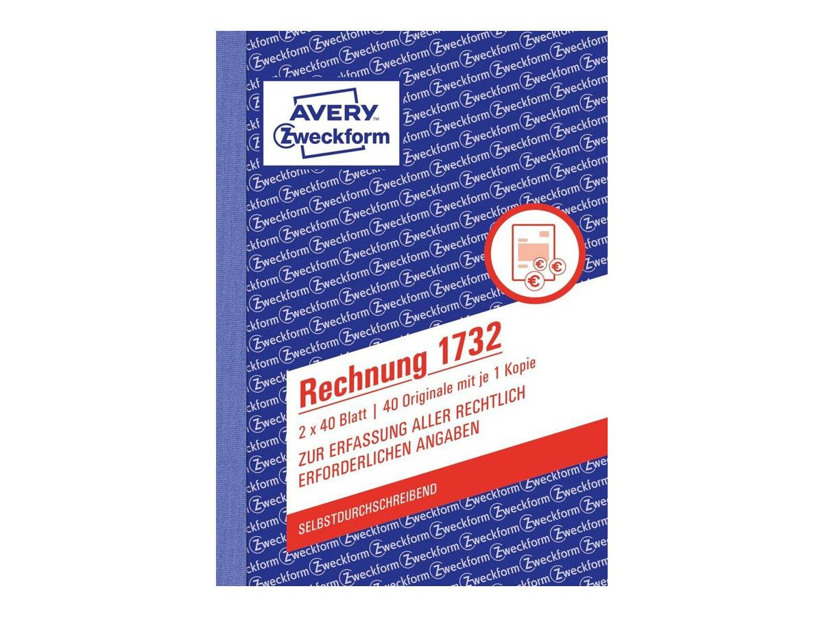 Avery Zweckform - Rechnungsformular - 40 Blatt