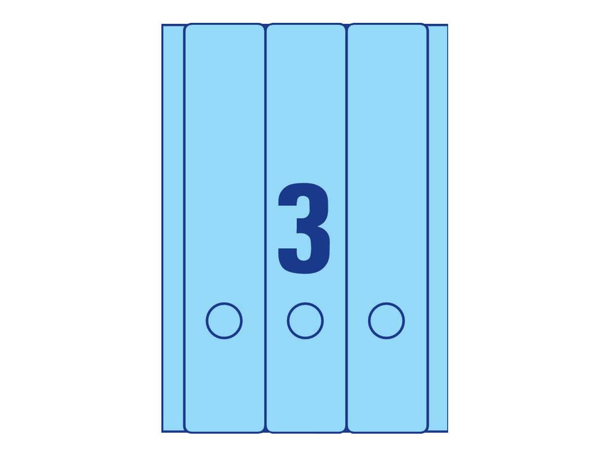 AVERY ZWECKFORM - Avery L4753 - Blau - 61 x 297 mm 60 Stck. (20 Bogen x 3)