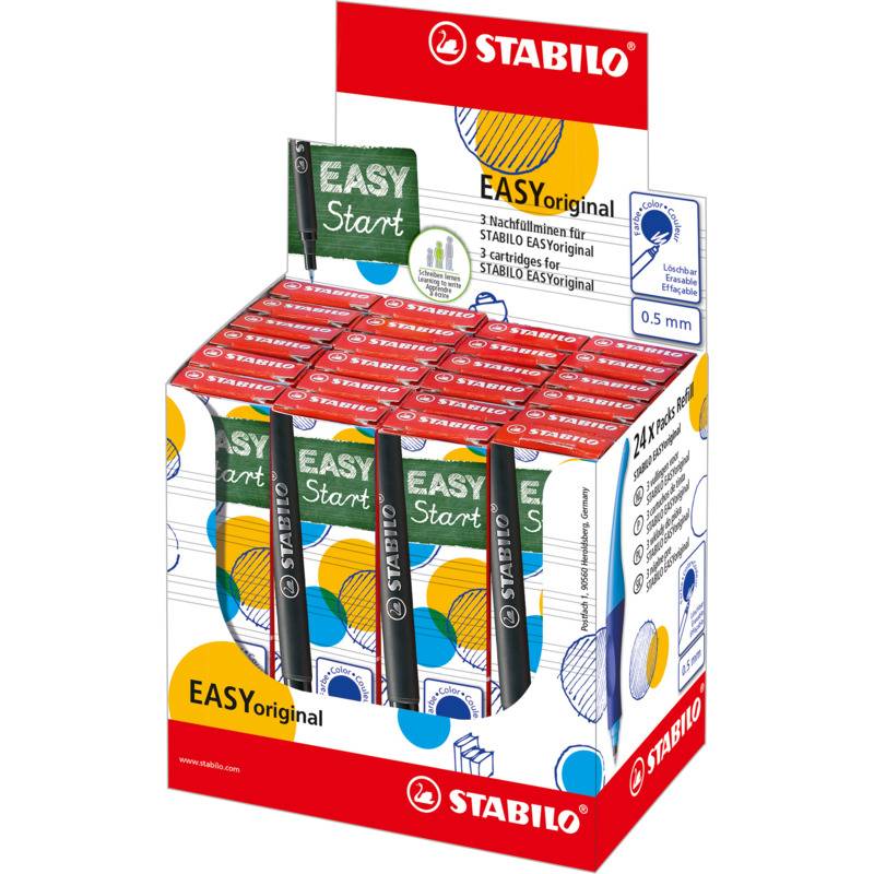 STABILO Patrone für Tintenroller EASYoriginal, blau
