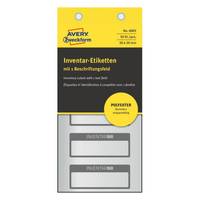 AVERY ZWECKFORM - Avery 6905, Metallisch, Weiß, Rechteck, Dauerhaft, Polyester, 50 mm, 20 mm