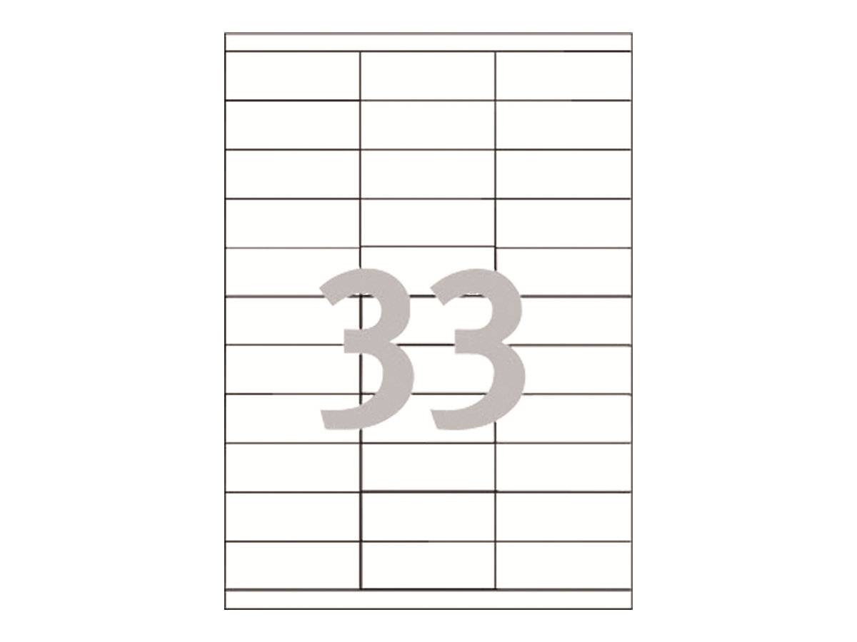 AVERY ZWECKFORM - Avery - Weiß - 70 x 25.4 mm 3300 Stck. (100 Bogen