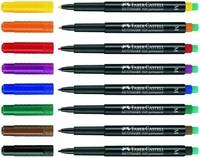Faber-Castell MULTIMARK 1525 - Marker - permanent - 1 mm - Mittel - mit Radierer (Packung mit 4)