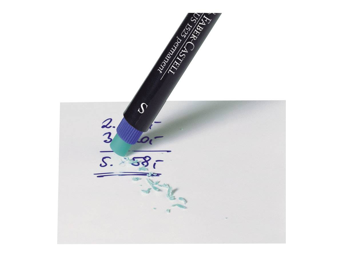 FABER-CASTELL MULTIMARK 1525 - Marker - permanent - 1 mm - Mittel - mit Radierer (Packung mit 4)