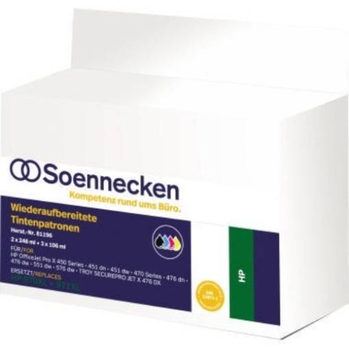 Soennecken Tintenpatrone 81196 wie 970XL/971XL sw/c/m/y 4 St./Pack.