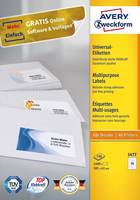 AVERY ZWECKFORM - Avery - Weiß - 105 x 41 mm 1400 Etikett(en) (100 Bogen x 14)