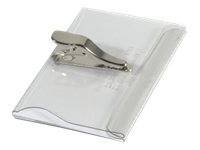 DURABLE - Namensschild - für 54 x 90 mm - Clip - durchsichtig (Packung mit 25)