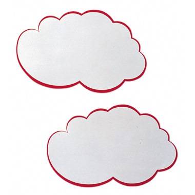 Franken Moderationskarte UMZ WG 62x37cm Wolke rt/ws 20 St./Pack.