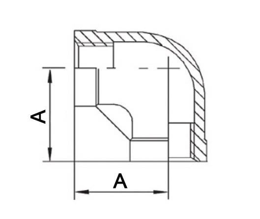 Gewindefitting 90Grad IG NPS 1 Zoll