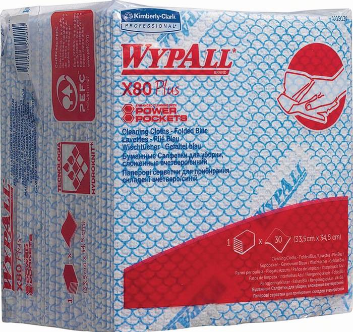 Wischtuch WYPALL X80 19154 L350xB340ca.mm grün 8 Btl.à 30 Tü.