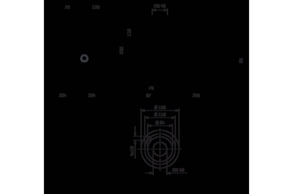Wilo Hocheffizienzpumpe Stratos MAXO 40/0,5-4, DN 40, 220mm, PN 6/10