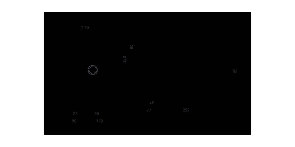 Wilo Hocheffizienzpumpe Stratos MAXO 25/0,5-8, Rp 1Zoll, 180mm, PN 10