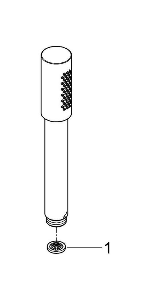 GROHE Handbrause Sena nickel gebü nickel gebürstet