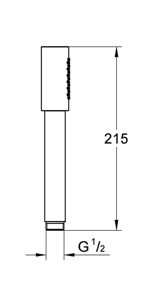 GROHE Handbrause Sena nickel gebü nickel gebürstet