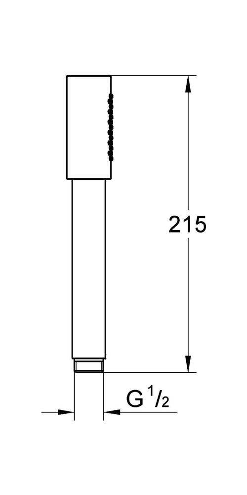 GROHE Handbrause Sena nickel gebü nickel gebürstet