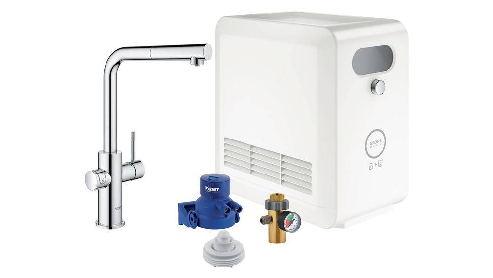 GROHE StarterKit Blue Professional L-Auslauf chr chrom