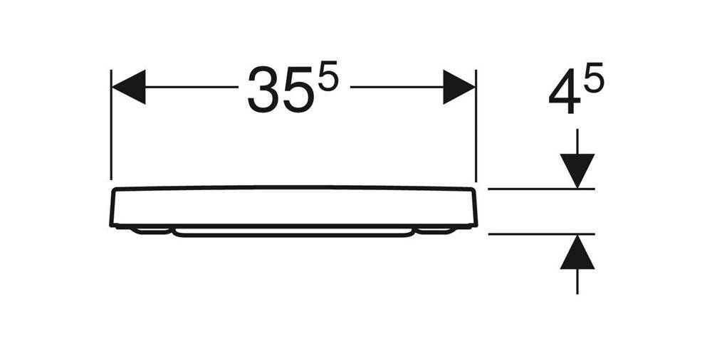 Geberit WC-Sitz RENOVA PLAN m Absenkautomatik und Quick-Release weiß