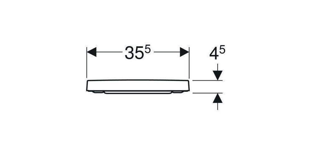 Geberit WC-Sitz RENOVA PLAN m Absenkautomatik und Quick-Release weiß