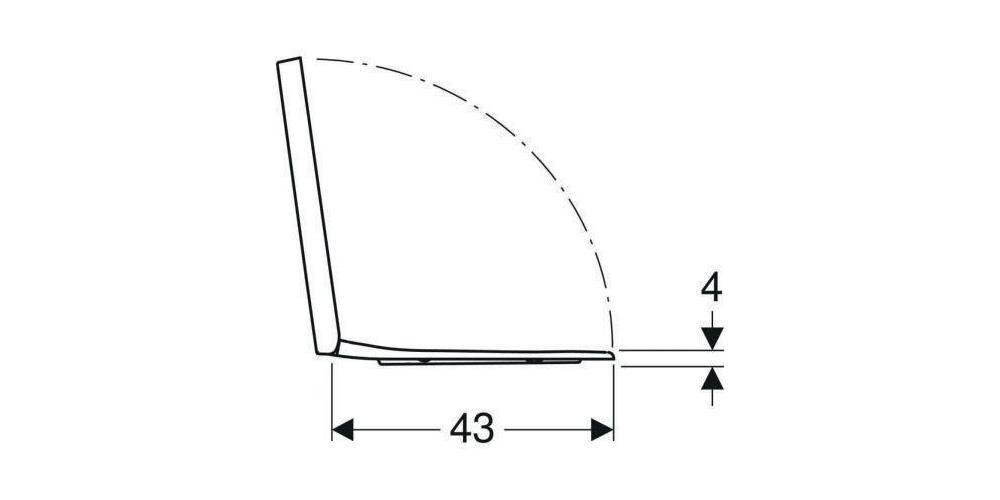 Geberit WC-Sitz RENOVA PLAN m Absenkautomatik und Quick-Release weiß