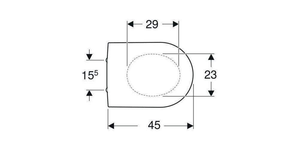 Geberit WC-Sitz iCon m Absenkauto u Qu-Rel. a Duroplast weiß
