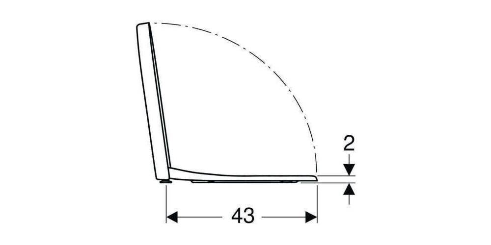 Geberit WC-Sitz iCon m Absenkauto u Qu-Rel. a Duroplast weiß