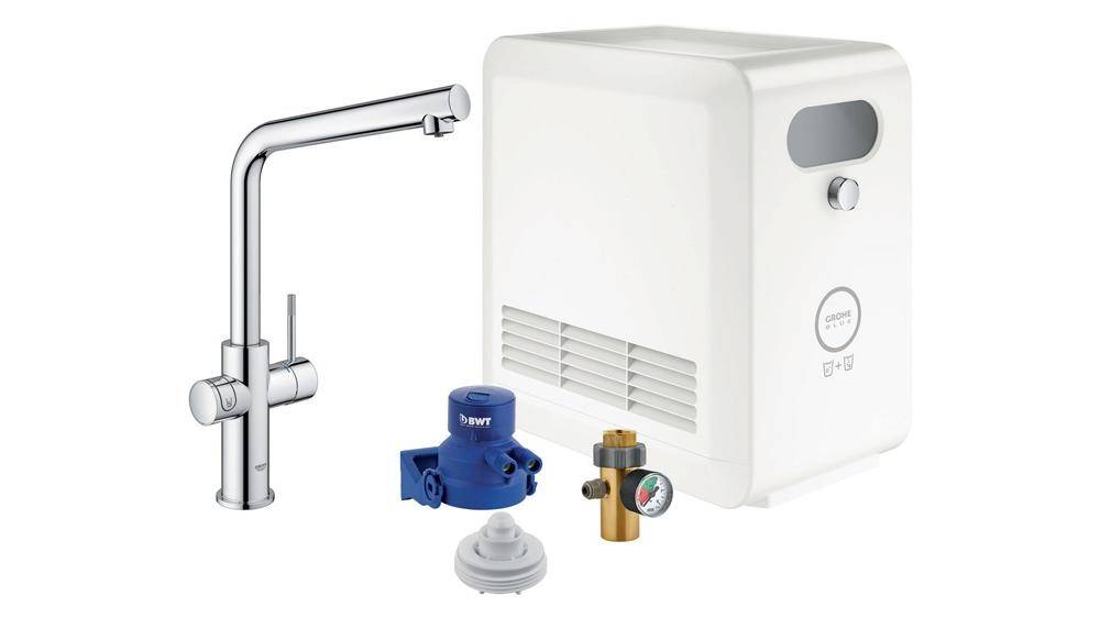 GROHE StarterKit Blue Professional L-Auslauf chr chrom