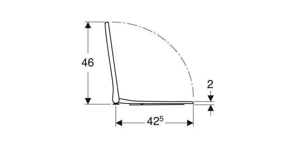 Geberit WC-Sitz SMYLE Square m Absenkautomatik und Quick-Release weiß