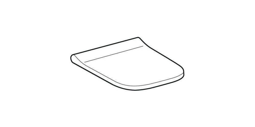 Geberit WC-Sitz SMYLE Square m Absenkautomatik und Quick-Release weiß