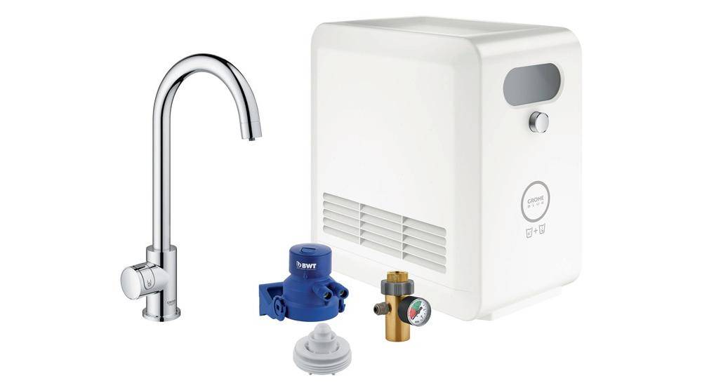 GROHE Mono StarterKit Blue Professional C-Auslauf chr chrom