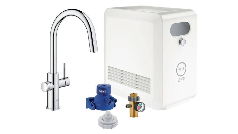GROHE StarterKit Blue Professional C-Auslauf chr chrom