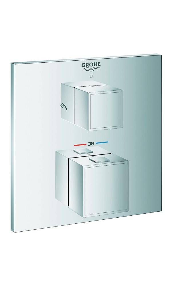 GROHE Thermostat-Brausebatterie Grohtherm Cube eckig m